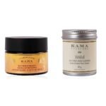 Kama Ayurveda Kumkumadi Brightening Ayurvedic Face Scrub, 50g & Kama Ayurveda Mridul Soap-Free Face Cleanser, 40g - Fast Shipping to USA & Canada