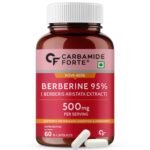 Carbamide Forte Berberis Berberine 95% with Milk Thistle & Cinnamon | Berberine Capsules 500 mg | Berberine Supplements | 60 Veg Capsule - Fast Shipping to USA