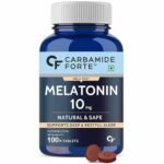 Carbamide Forte Melatonin 10 mg Pills | Sleep Supplement for Better Sleep | Melatonin Tablet for Restful Deep Sleep - 100 Veg Tablets - Fast Shipping to USA