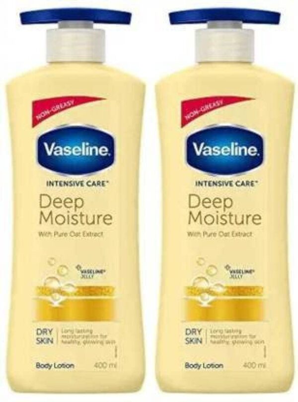 Vaseline DEEP MOISTURE BODY LOTION 600 ML X 2 (1200 g) - Fast Shipping to USA & Canada