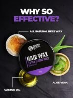 Beardo Xxtra Stronghold Hair Wax, 100 gm | Crystal Hair Wax for Men | Hair Wax Men | Hair Styling Wax for Glossy Finish & Shine | Extra Strong Hold Wax - Fast Shipping to USA & Canada - Image 6