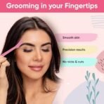 Vega Eyebrow Shaper for Women - Pack of 3 Reusable Face Razor, Painless Facial Hair Removal, Razor for Face, Eyebrows, Upper Lips, Chin, Side Locks, Forehead, (ESS-01) - Fast Shipping to USA & Canada - Image 6