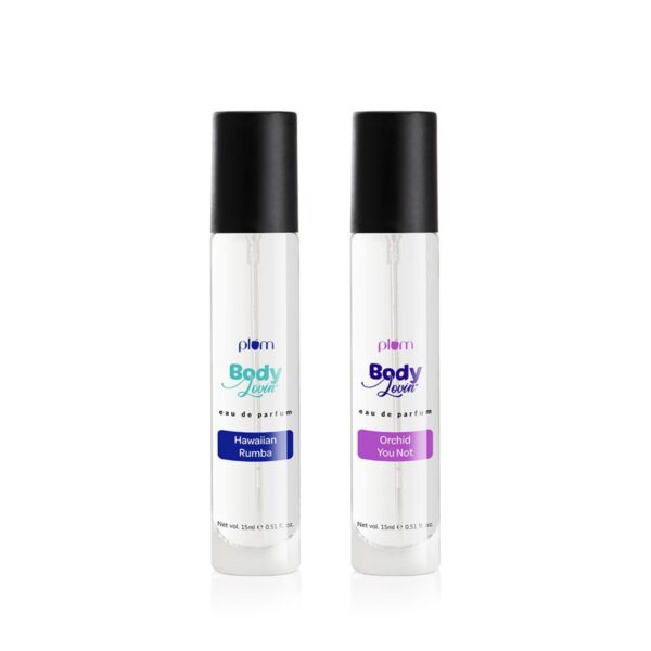 Plum BodyLovin' Hawaiian Rumba Eau De Parfum Spray, 15ml & Orchid-You-Not Eau De Parfum Spray, 15ml For Women - Fast Shipping to USA & Canada