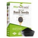 Attar Ayurveda Sabja Basil Seeds - 500 gm (Reduces Body Heat) - Fast Shipping to USA & Canada - Image 2
