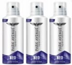 Park Avenue NEO 140 ml each Perfume Body Spray - For Men (420 ml, Pack of 3) - Fast Shipping to USA & Canada