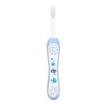 Chicco Baby Manual Toothbrush For Infants (6M-36M), Extra Soft Tapered Bristles Ideal For Milk Teeth | Bpa Free (Blue), 1 Count - Fast Shipping to USA & Canada