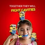Colgate Kids Multi Action Toothpaste, Gentle Protection For 6+ Years, Minions, Bubble Fruit Flavour, 80 G - Fast Shipping to USA & Canada - Image 4