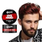 Beardo Dye Hard Temporary Hair Color - Metallic Red, 25g | Temporary 1-Day 1-Wash|DIY Instant Hair Color Makeup for Men| No Bleach | No Ammonia | No Damage - Fast Shipping to USA & Canada - Image 2