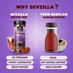 Bevzilla 200 Gram Black Roast (Dark Wish) Strong Coffee | Make 100 Cups | Dark Wish Rich & Dark Instant Coffee Powder | Bold & Intense| Premium Coffee | 100% Arabica Coffee| Espresso, Cappuccino, Latte| High Caffeine - Fast Shipping to USA & Canada - Image 3