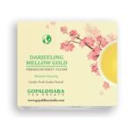 GOPALDHARA Darjeeling Tea Premium First Flush Spring Mellow Gold Tea 125G Paper Box - Special Ftgfop1 Darjeeling Tea Highest Elevation(7000Ft), 125 Grams - Fast Shipping to USA & Canada