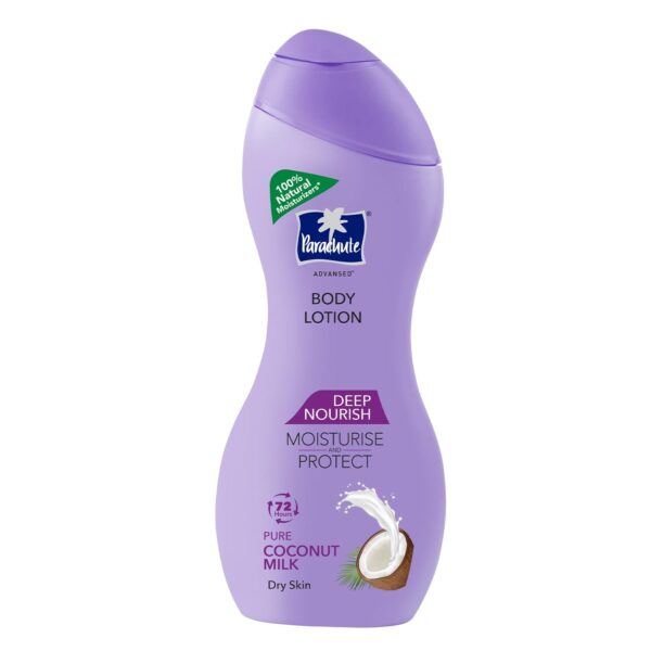 Parachute Advansed Deep Nourish Body Lotion for Women & Men, Dry Skin, 250ml | Pure Coconut Milk, 100% Natural, 72h Moisturisation - Fast Shipping to USA & Canada
