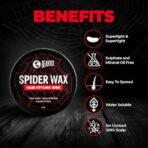 Beardo Spider Wax Hair Styling Web 75g | Web Effect, Texture, Volume, Sculpting, Flexible Hair Wax | Strong Hold, Natural Shine | Long-lasting Hair Fibre - Fast Shipping to USA & Canada - Image 4