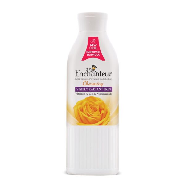 Enchanteur Charming Perfumed Body Lotion with Aloe Vera & Olive Butter for Satin Smooth Skin| Non-Greasy Formula| Water-Based Lotion| Floral French Fragrance| 250ml - Fast Shipping to USA & Canada