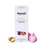 Deewal Red Onion + Moroccan Hair Oil - Strengthening Hair Oil | Natural 100% chemical free| Promotes Hair Growth & Reduces Hair Fall | 100ml - Fast Shipping to USA & Canada