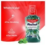 Colgate Maxfresh Plax Antibacterial Mouthwash, 24/7 Fresh Breath, Alcohol Free Mouth Wash Liquid for Bad Breath - 500ml Fresh Mint (Complete Oral Care) - Fast Shipping to USA & Canada - Image 7