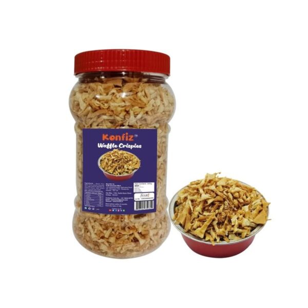 KONFIZ Waffle Crispy & Crumbs-snacks & for cake, desserts food decor-300gms - Fast Shipping to USA & Canada