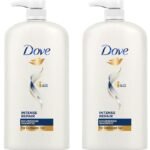 Dove Intense Repair Shampoo 1 L, Repairs Dry and Damaged Hair, Strengthening Shampoo for Smooth & Strong Hair - Mild Daily Shampoo for Men & Women (Pack of 2) - Fast Shipping to USA & Canada