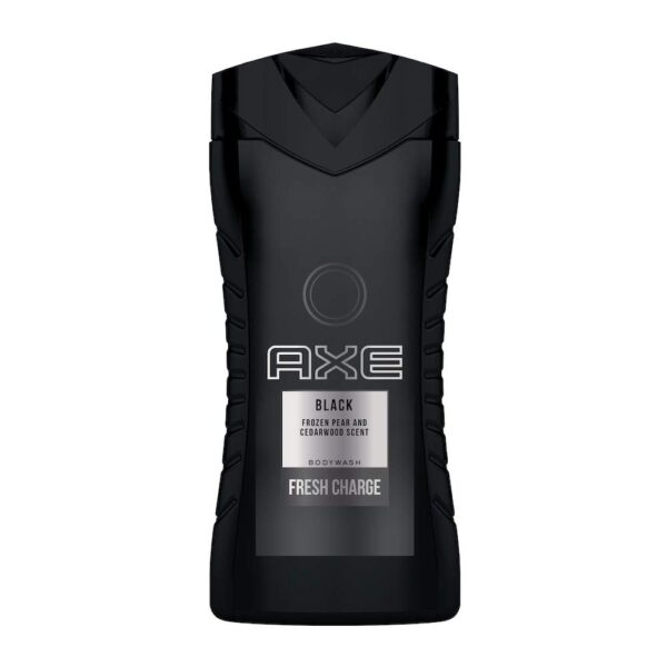Axe Body Wash Gel for Men, Black Fresh Charge, with Irresistible Frozen Pear and Cedarwood Fragrance, for All Skin Types, 250 ml - Fast Shipping to USA & Canada