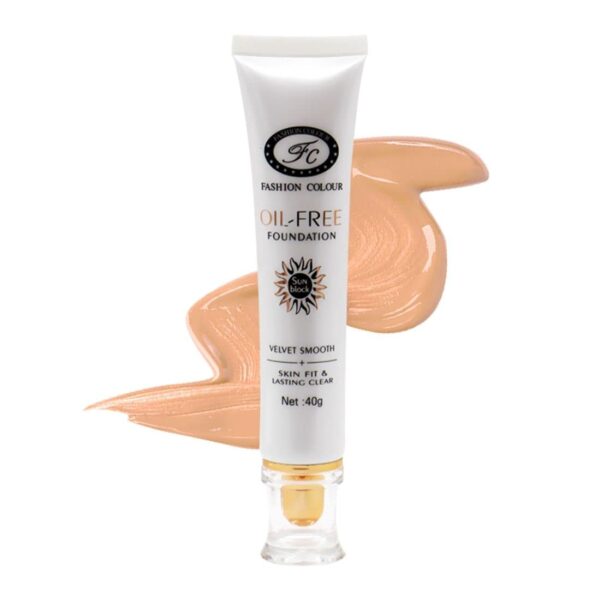 Fashion Colour Oil Free Sunscreen Foundation, Matte Skin Fit & Lasting Clear, 40g (Shade 01) - Fast Shipping to USA & Canada