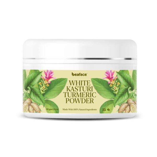Beaface White Kasturi Turmeric Made With 100% Natural Ingridients Powder 50gm