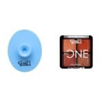 Glam 21 Silicone Face Cleanser Scrubber (Big) Little One 4-in-1 Eyeshadow Palette Ultra pigmented, Easy to blend Long Lasting Eye Make Up Kit |Little Lady-04 - Fast Shipping to USA & Canada