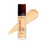 L'Oreal Paris Liquid Foundation, Oil Absorbing Formula, Transferproof, Heatproof and Long-lasting, Infallible 32H Fresh Wear, 140 Golden Beige, 30ml - Fast Shipping to USA & Canada