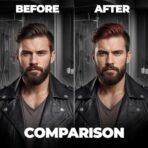 Beardo Dye Hard Temporary Hair Color - Metallic Red, 25g | Temporary 1-Day 1-Wash|DIY Instant Hair Color Makeup for Men| No Bleach | No Ammonia | No Damage - Fast Shipping to USA & Canada - Image 5