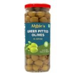 Abbie's Green Pitted Olive 450g Pack of 1 - Fast Shipping to USA & Canada