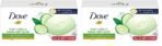 Dove Fresh Beauty Bar (pack of 12) 75g each for Hydrated Skin with Cucumber & Green Tea Leaves scent - Fast Shipping to USA & Canada
