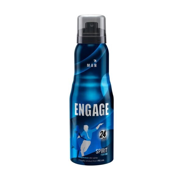 Engage Spirit for Him Deodorant for Men, Fresh & Energetic, Skin Friendly Deo, 165ml Body Spray - Fast Shipping to USA & Canada