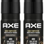 Axe Dark Temptation Long Lasting Deodorant Bodyspray For Men, 150ml (Pack of 2) - Fast Shipping to USA & Canada