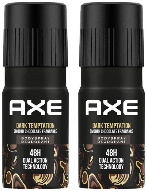 Axe Dark Temptation Long Lasting Deodorant Bodyspray For Men, 150ml (Pack of 2) - Fast Shipping to USA & Canada
