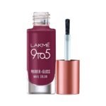 LAKME 9To5 Primer + Gloss Glossy Finish Nail Colour, Desert Rose, 6 Ml - Fast Shipping to USA & Canada
