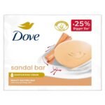 Dove Sandalwood Beauty Bar for Naturally Glowing Skin with 100% Natural Origin Sandalwood and Real Saffron Extracts 125g (Pack of 3) - Fast Shipping to USA & Canada