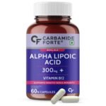 Carbamide Forte Alpha Lipoic Acid 300mg - ALA Capsules with Vitamin B12 & Lycopene | ALA Supplement | Supports Healthy Skin & Immunity - 60 Veg ALA Capsules - Fast Shipping to USA