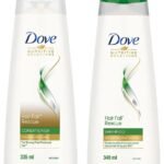 Dove Hair Fall Rescue Conditioner 335 ml& Dove Hair Fall Rescue Shampoo 340 ml, For Damaged Hair, Hair Fall Control for Thicker Hair - Mild Daily Anti Hair Fall Shampoo for Men & Women - Fast Shipping to USA & Canada