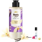 Plum BodyLovin' Vanilla Vibes Body Oil (100 ml)&Plum Women's Body Lovin' Hawaiian Rumba Eau De Parfum Long Lasting Scent Mini Perfume, 15ml - Fast Shipping to USA & Canada