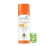Biotique Sun Shield Aloe vera 30+ SPF UVB Sunscreen Ultra Protectective Lotion For Normal to Oily Sk - Fast Shipping to USA & Canada