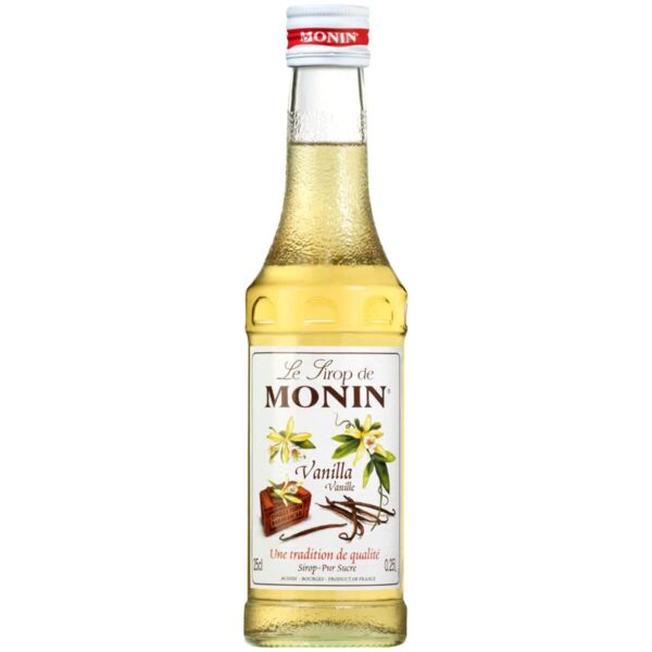 Monin Vanilla Bottle, 250 Ml, Liquid, Vegetarian - Fast Shipping to USA & Canada