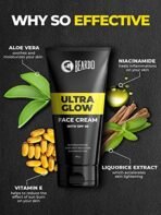 Beardo Ultraglow All in One Face Cream For Men with SPF 30, 60g | Aloe Vera With Vitamin E and Niacinamide for Skin Brightening & Dark Spots Reduction - Fast Shipping to USA & Canada - Image 5