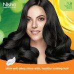 Nisha Cream Permanent Hair Color No Ammonia Cream Formula Permanent Fashion Highlights(60Gm+60Ml Each Pack) Natural Black (Pack Of 2) Fast Shipping to USA & Canada - Image 4