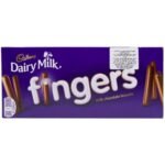 Cadbury Dairy Milk Fingers Milk Chocolate Biscuits, 114Gram - Fast Shipping to USA & Canada