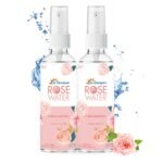 Dr. Morepen Rose Water Spray - Pure & Natural,100% Herbal, High In Vitamin A & C, Good For All Skin Types,Instant Hydration, Anti Aging, Natural Toner & Cleanser,Natural Rose Water 120 Ml Pack Of 2