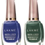 LAKME Insta Eye Liner Shimmery Finish, Blue, 9ml and Green, 9ml - Fast Shipping to USA & Canada