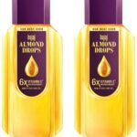 Bajaj Almond Drops Hair Oil, 475ml, Hair Oil, 6X Vitamin E, Almond Oil, Light and Non-Sticky, Hair Fall Control (Pack of 2) - Fast Shipping to USA & Canada