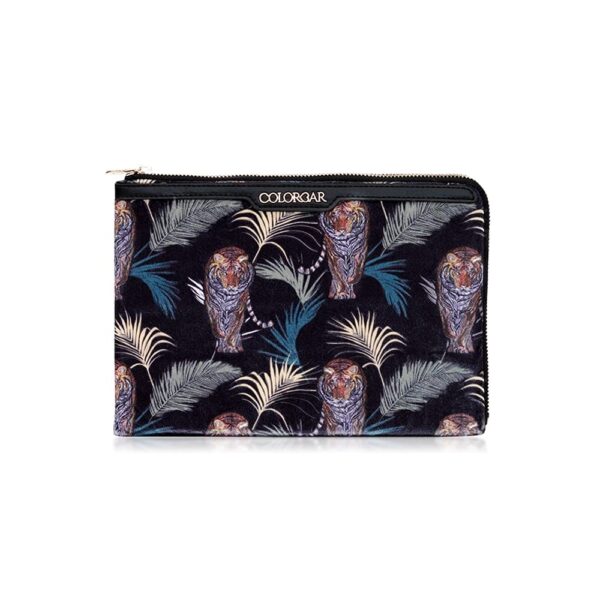 Colorbar Safari Small Flat Pouch II Large Main Compartment with Flexible Strap to Securely Hold Documents/Device II Outer Material Velvet Polyester II Inner Material Polyester - Fast Shipping to USA & Canada