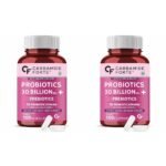 Carbamide Forte Probiotics Supplement 30 Billion for Women & Men - 100 Veg Capsules (Pack of 2) - Fast Shipping to USA