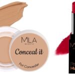 MILA Beaute Pro Matte Lipstick | Creamy Matte Lipstick | Shade - Naina, 4.2g Conceal It Pot Concealer For Face Makeup | Shade - (Hazelnut, 4g) - Fast Shipping to USA & Canada