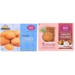 Karachi Bakery Osmania Biscuits, 400g Karachi Coconut Jaggery Biscuits 400gm - Fast Shipping to USA & Canada
