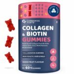 Carbamide Forte Collagen Supplements for Women & Men | Collagen Gummies For Women & Men | Hair Gummies for Women Hair Growth| Collagen Supplements for Skin | Biotin Supplement - Mixed Fruit Flavour - 60 Biotin Gummies - Fast Shipping to USA